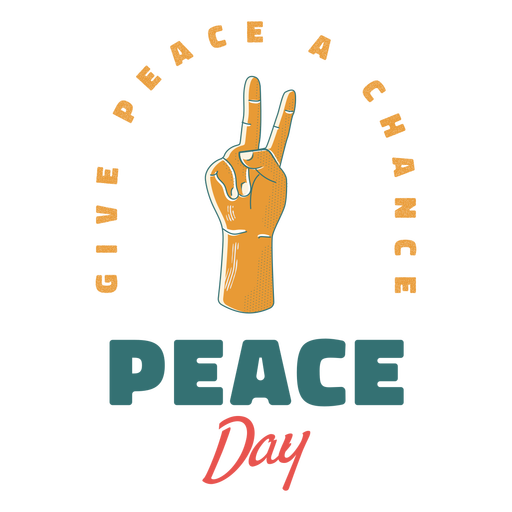 Download Peace day sign badge - Transparent PNG & SVG vector file