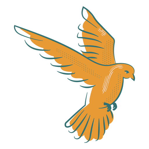 Insignia del s?mbolo de la paloma de la paz Diseño PNG