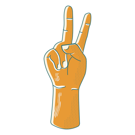 Peace sign badge PNG Design
