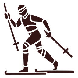 Design de esqui para pessoas Desenho PNG