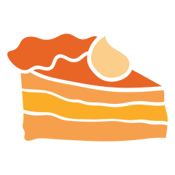 Desenho de recorte de torta
