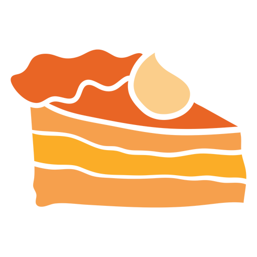 Desenho de recorte de torta