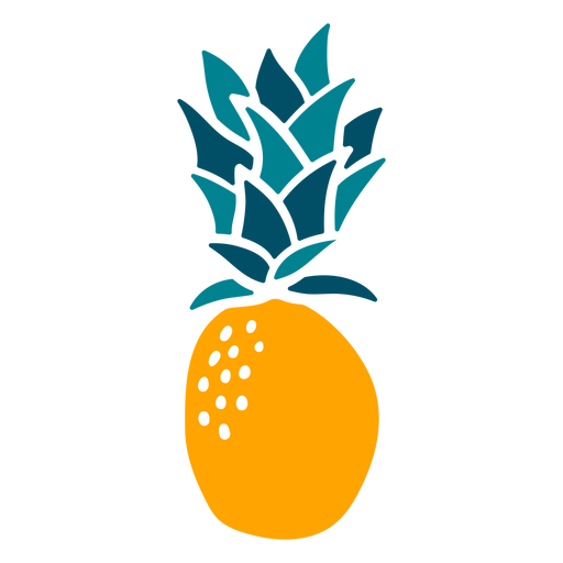 Pineapple hand drawn fruit element PNG Design