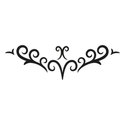 Diseño de encaje puntiagudo Diseño PNG