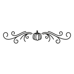 Decoración de encaje con patrón de calabaza Diseño PNG