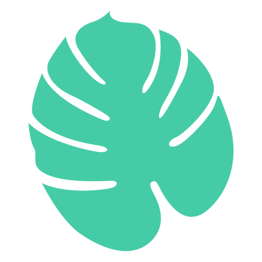 Desenho de silhueta de árvore de folha tropical arredondada Desenho PNG