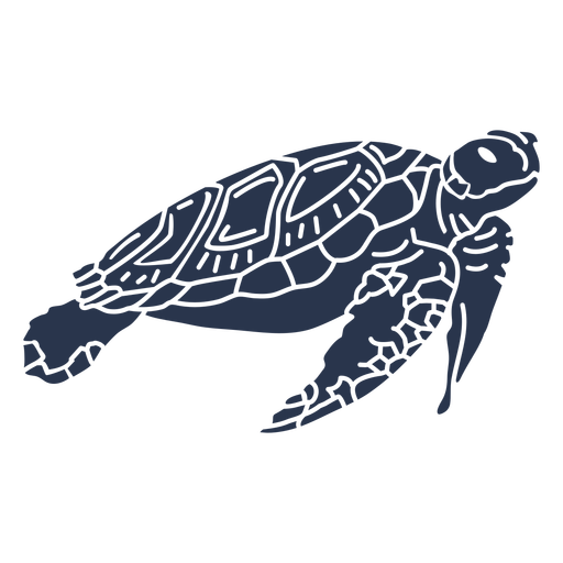 Silhueta de tartarugas marinhas Desenho PNG