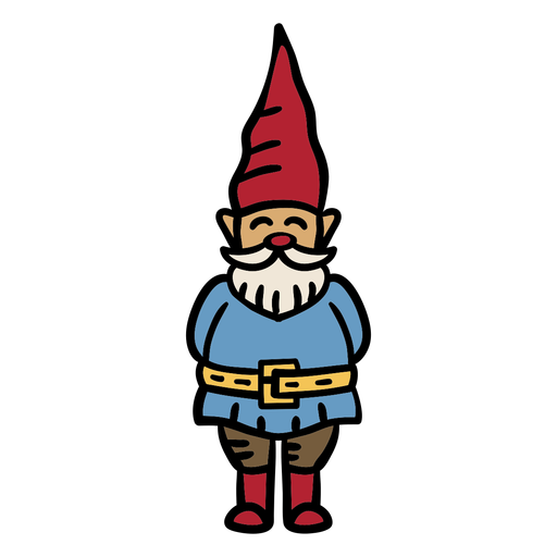 Smiling gnome hand drawn PNG Design
