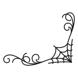 Diseño de halloween de encaje de tela de araña Diseño PNG