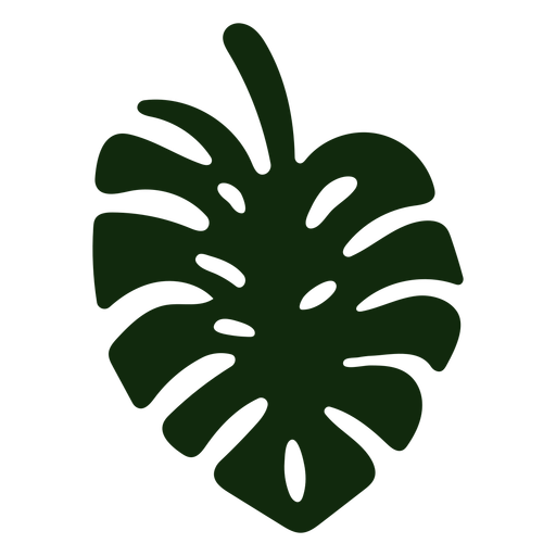 Hand gezeichnete gespaltene Blattpflanze PNG-Design