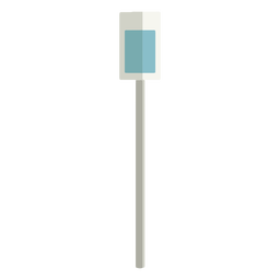 Columna de letrero de calle plana Diseño PNG