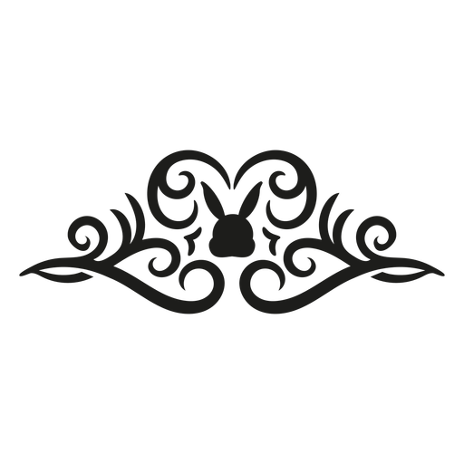 Stylish lace flourish PNG Design