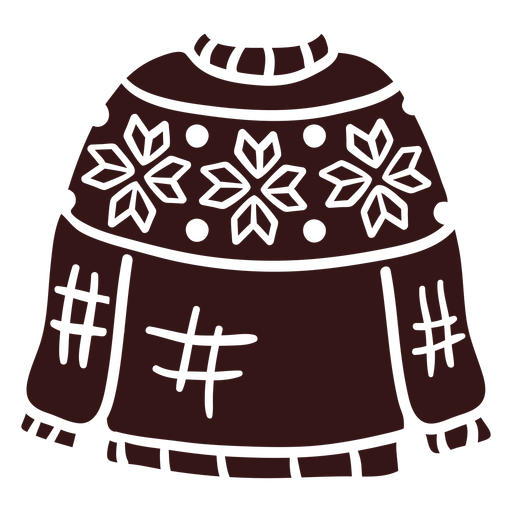 Pullover Winterkleidung Design PNG-Design