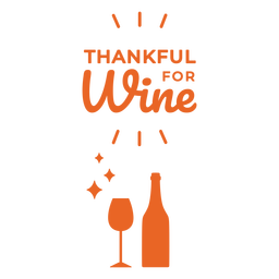 Thanful para design de bolsa de vinho Desenho PNG