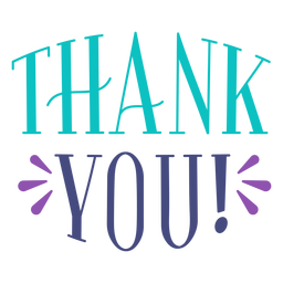 Thank You Quote Exclamation Card PNG & SVG Design For T-Shirts