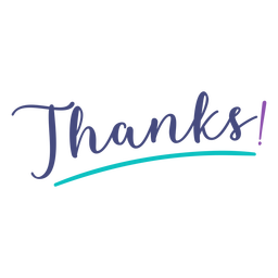 Thanks greeting card quote Transparent PNG