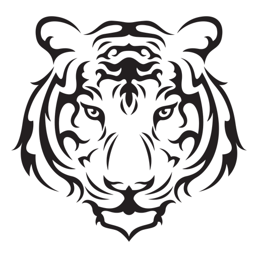 Tigerin Kopfschlag PNG-Design