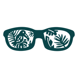 Óculos de sol Tucano com design plano Desenho PNG
