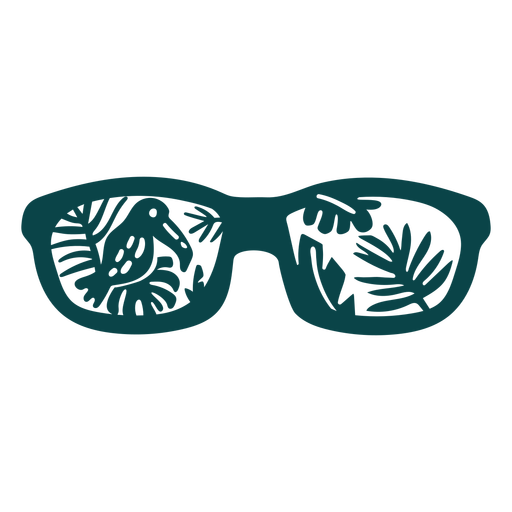 Toucan sunglasses flat design