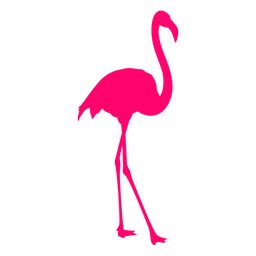 Silueta de flamenco tropical Diseño PNG