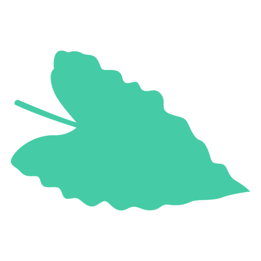 Tropical leaf silhouette PNG Design