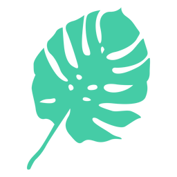 Tropical palm leaf silhouette PNG Design