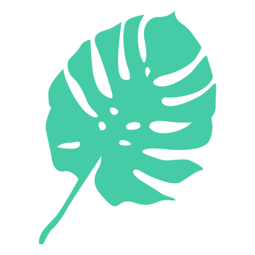 Tropical palm leaf silhouette PNG Design