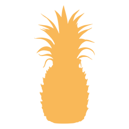 Tropical pineapple silhouette PNG Design