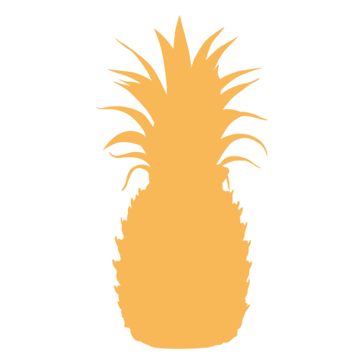 Silueta de piña tropical Diseño PNG