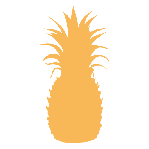 Tropische Ananassilhouette PNG-Design