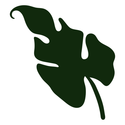Folha de planta tropical desenhada à mão Desenho PNG