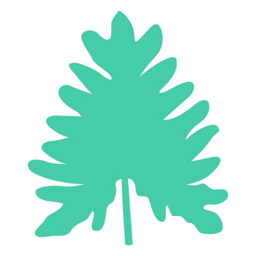 Download Tropical plant leaf silhouette - Transparent PNG & SVG vector file