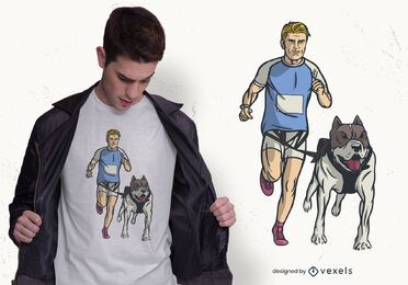 Design de t-shirt Canicross