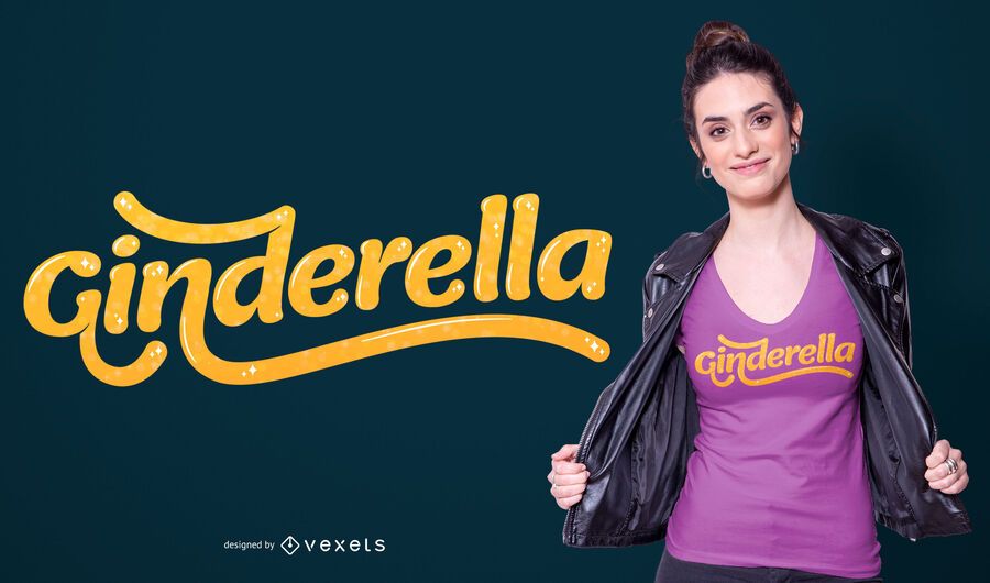 Ginderella t-shirt design Ginderella t-shirt design