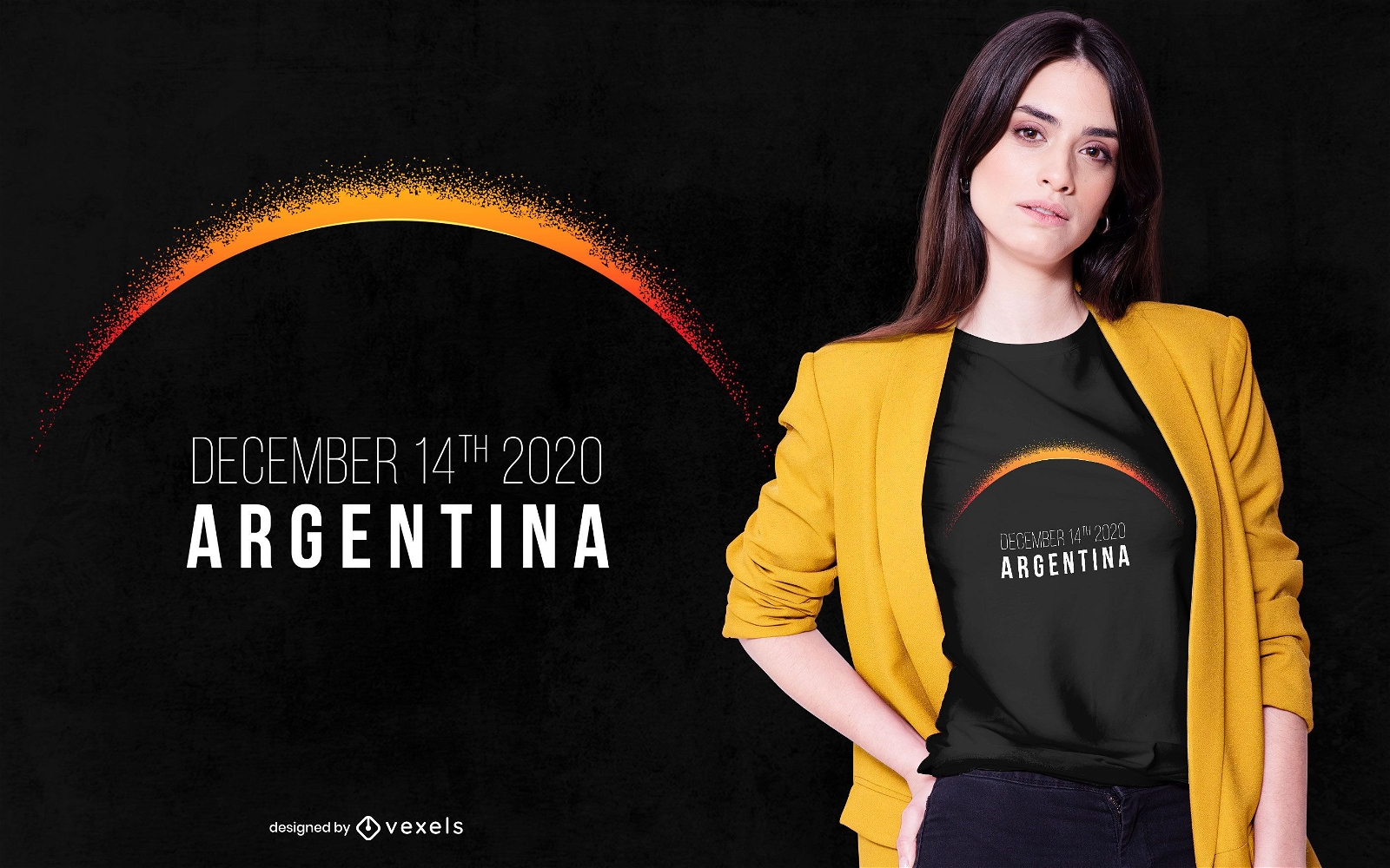 Argentina Eclipse T-shirt Design