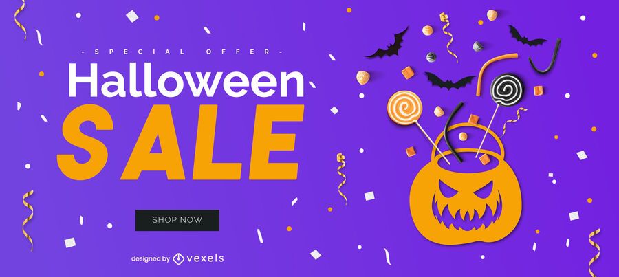 Sale halloween slider design Sale halloween slider design