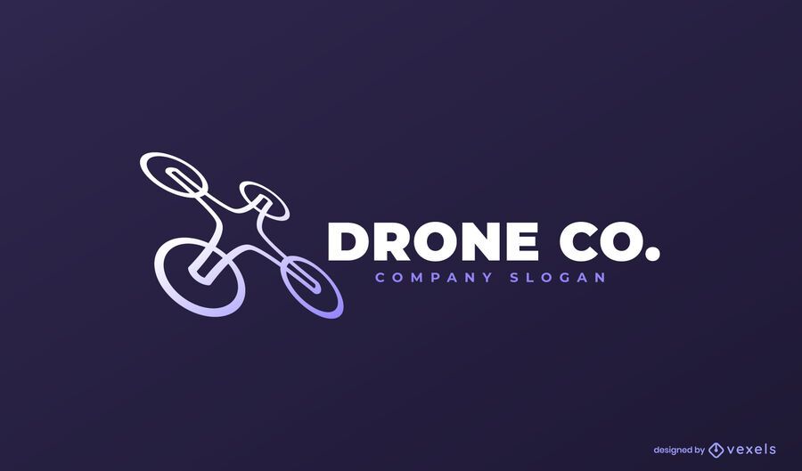 Drone company logo template Drone company logo template
