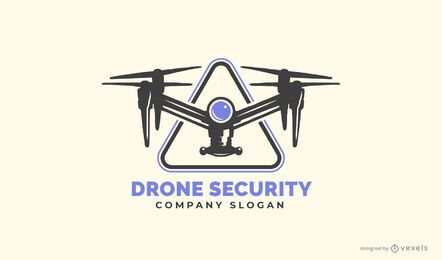 Plantilla de logotipo de seguridad de drones Plantilla de logotipo de seguridad de drones