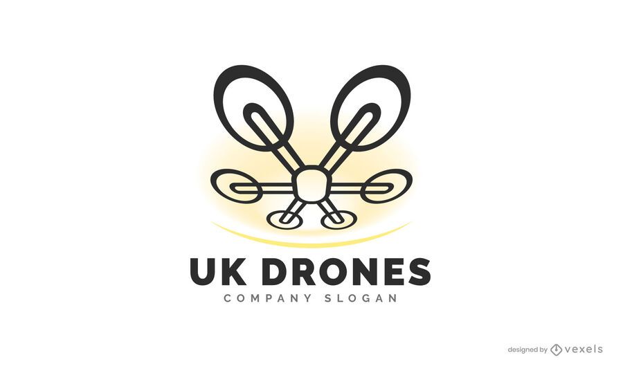 Uk drone logo design Uk drone logo design