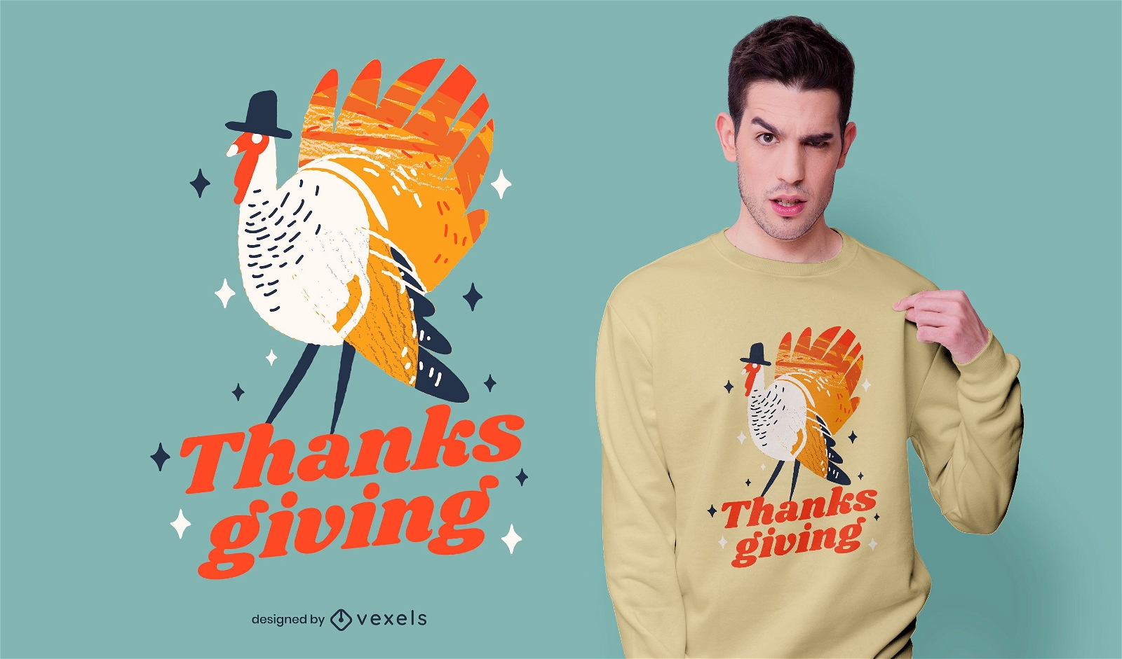 Thanksgiving Türkei Zitat T-Shirt Design
