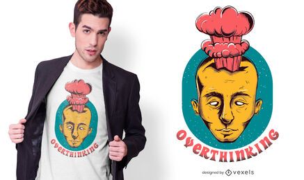 Overthinking Text T-shirt Design