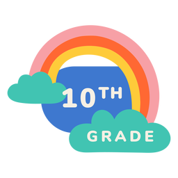 10th grade rainbow label 10th grade rainbow label