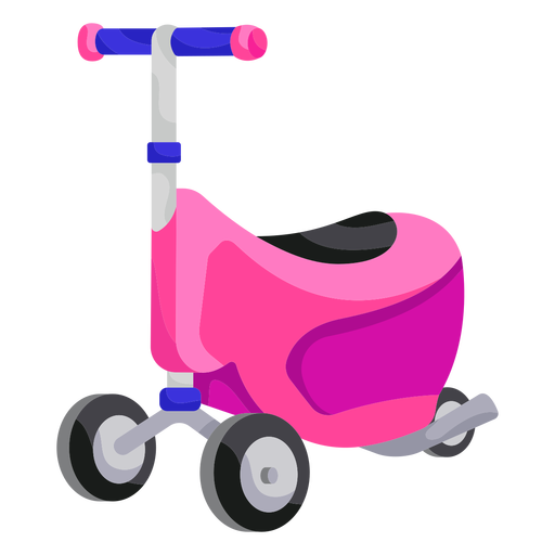 3 wheeled toy scooter illustration PNG Design