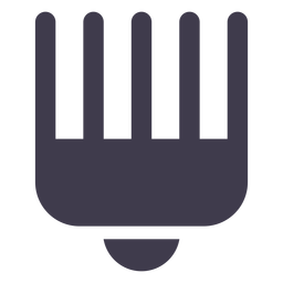 Silueta de peine afro Diseño PNG