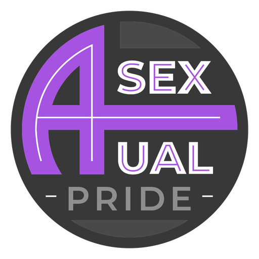 Asexuelle Stolzabzeichen PNG-Design