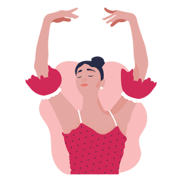 Bailarina de ballet en pose ilustración Diseño PNG