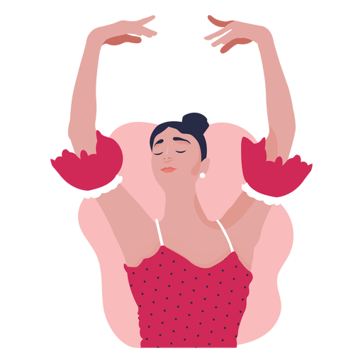 Bailarina de ballet en pose ilustración Diseño PNG