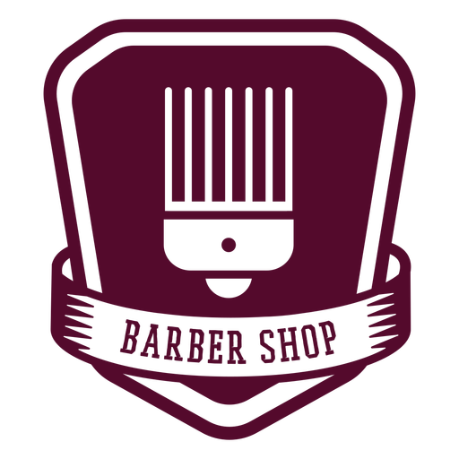 Barber shop badge PNG Design