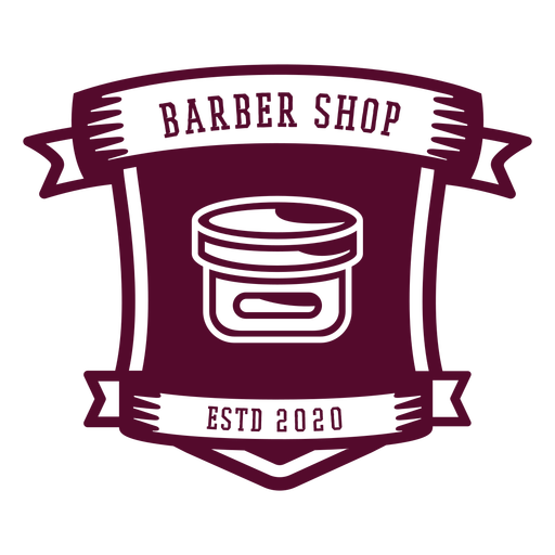 Barbearia estabeleceu emblema 2020 Desenho PNG
