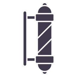 Silhueta de poste de barbearia Desenho PNG